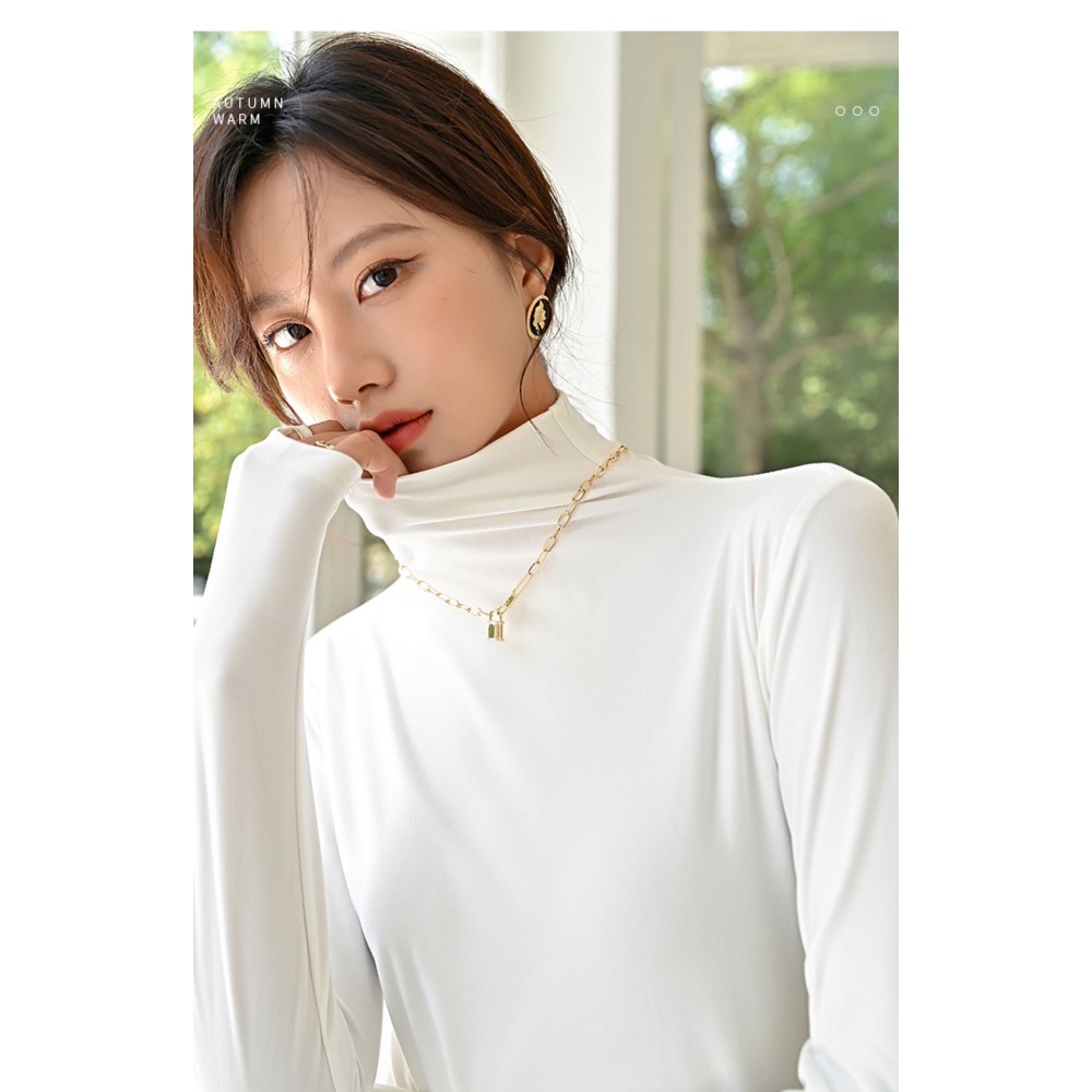 日本[ 發熱絨」百搭小立領保暖T 雙面細絨毛-規格圖6