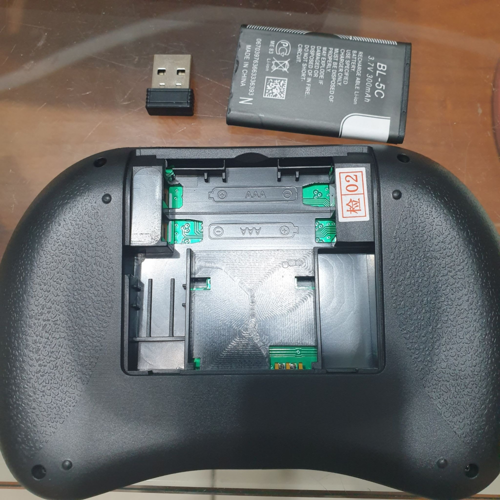 高階冷光飛鼠鍵盤 安博無線遙控器 迷你鍵盤 無線鍵盤滑鼠-細節圖4