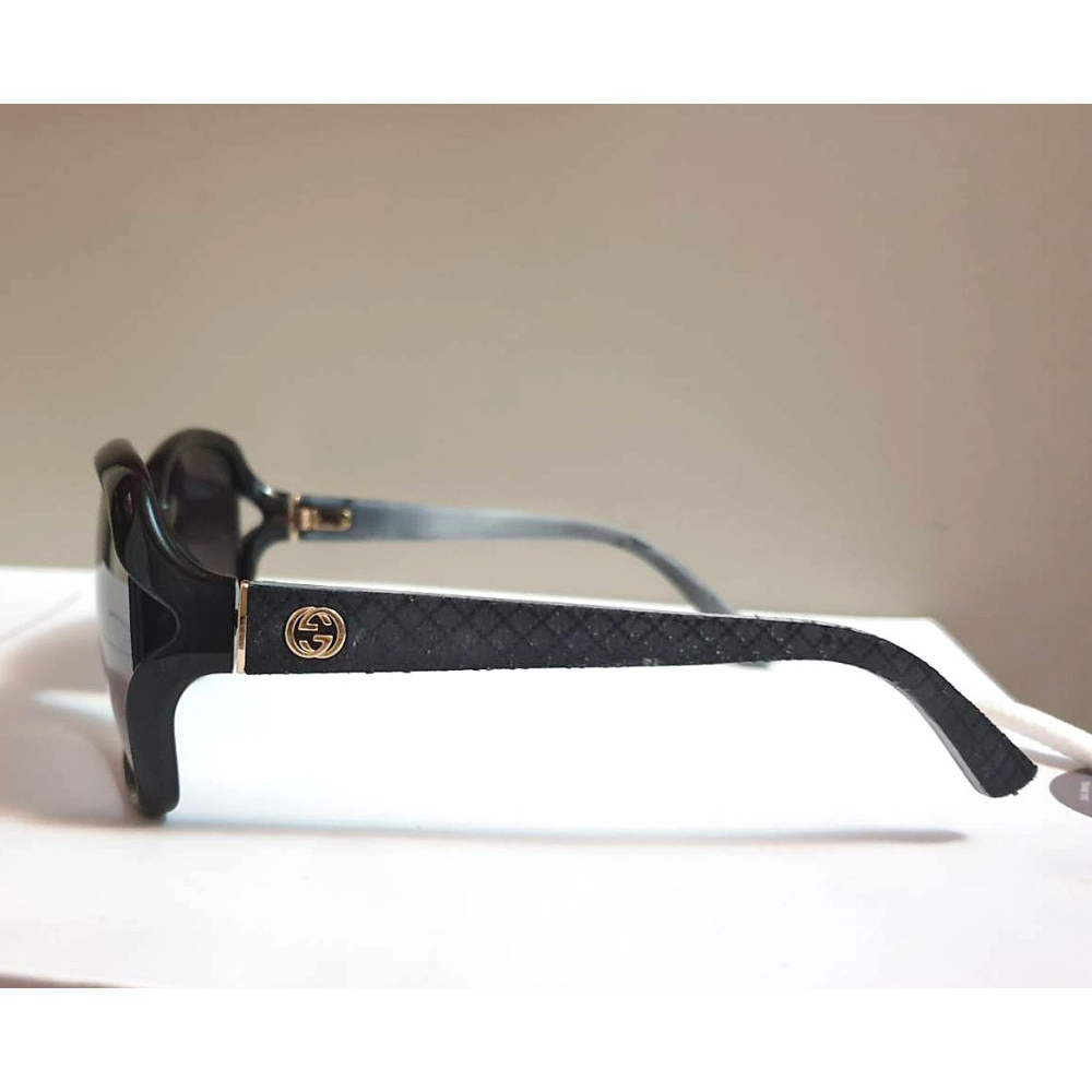 二手美品✨GUCCI墨鏡GG3730F/S膠框包布-精品墨鏡(保證真品-日本旗艦店購入)-細節圖3