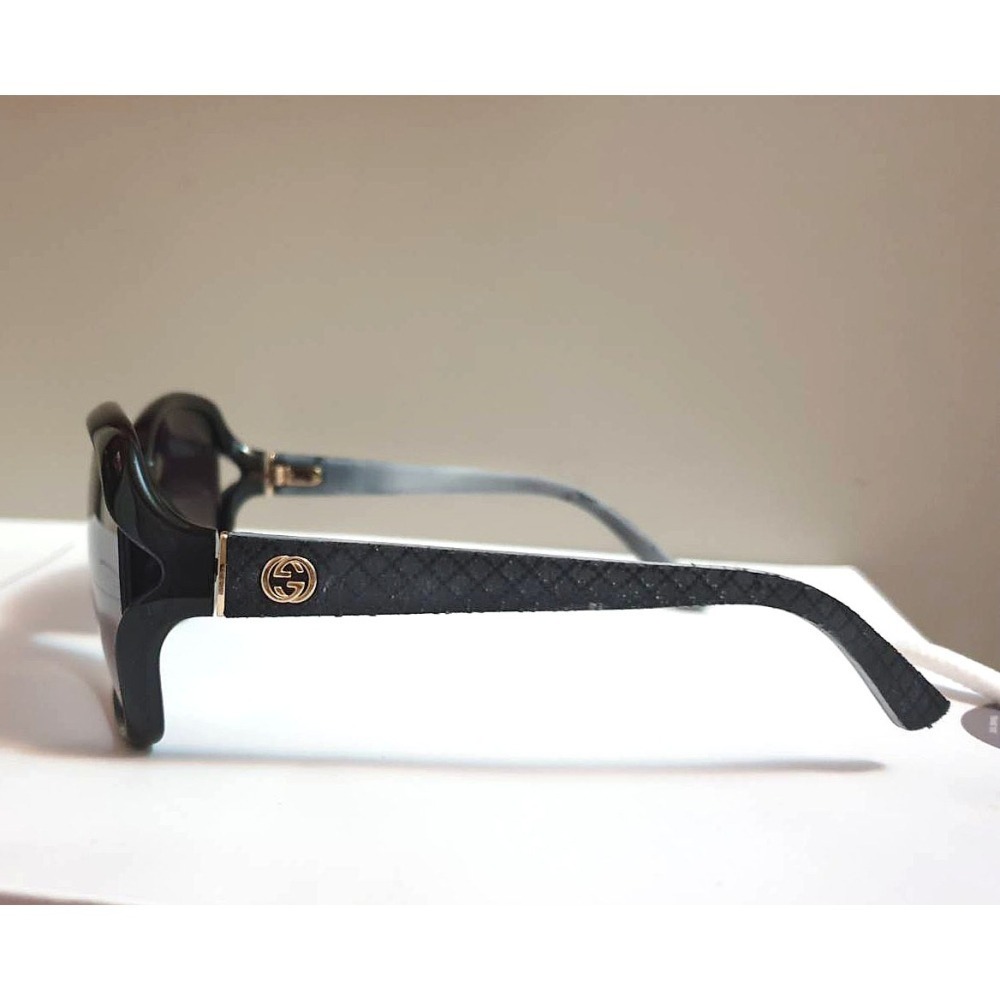 二手美品✨GUCCI墨鏡GG3730F/S膠框包布-精品墨鏡(保證真品-日本旗艦店購入)-細節圖3