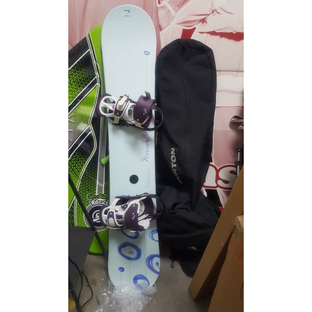 二手單板雪板SNOWBOARD雪具全套BURTON真品(含雪鞋、雪板、固定、器板袋)-細節圖10