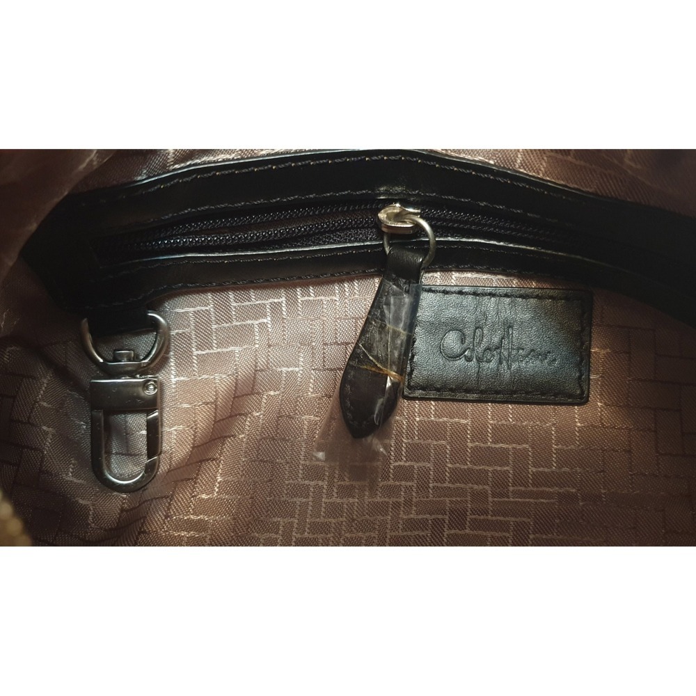 Cole Haan 高級真皮編織手提包、側背包、宴會包、可肩背 保證真品-細節圖3