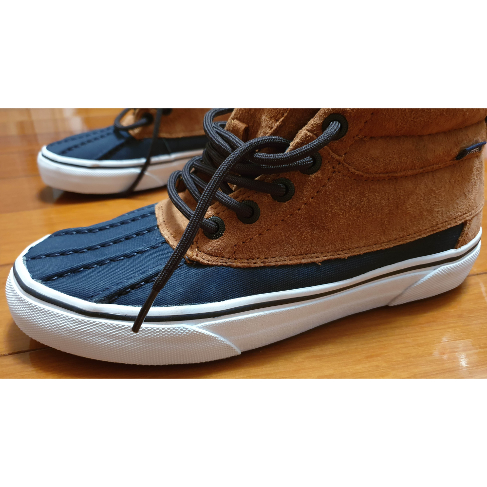 全新正品Vans 獵鴨鞋款 麂皮帆布中筒男女鞋-細節圖2