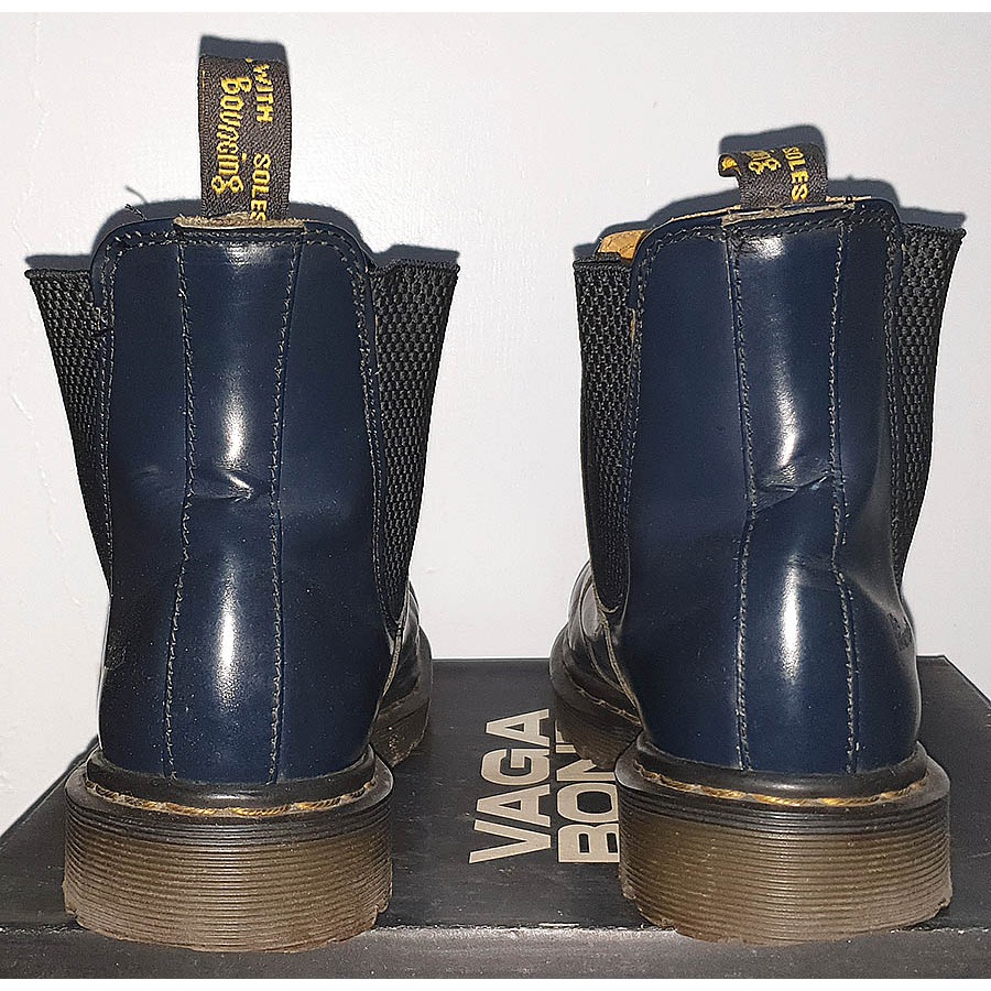 二手 正品Dr.martens 馬汀鞋 墨藍色 雀爾西短靴(無外盒)-細節圖3