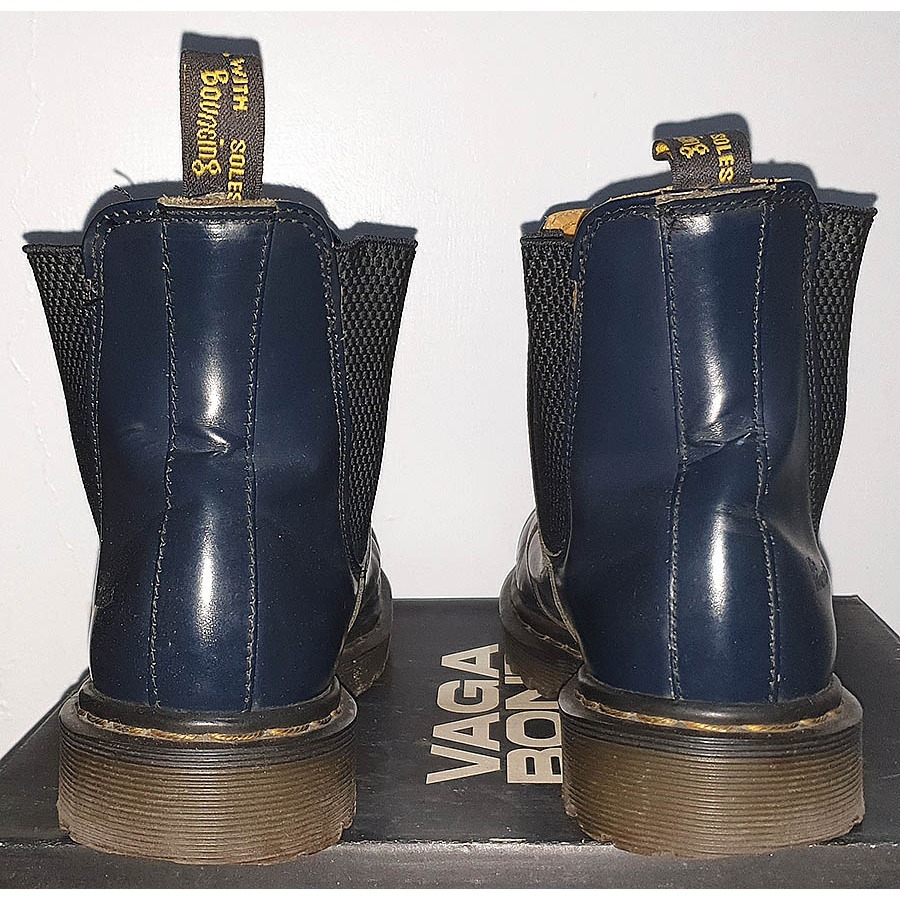 二手 正品Dr.martens 馬汀鞋 墨藍色 雀爾西短靴(無外盒)-細節圖3
