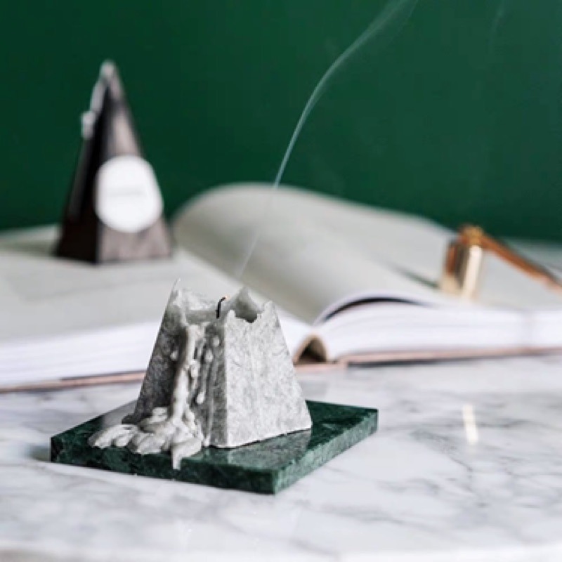 【生活市集】 幾何尖塔香氛蠟燭 造型蠟燭 香薰蠟燭 香氛擺件 蠟燭設計裝飾 禮物 佈置 創意蠟燭擴香交換禮物-細節圖3