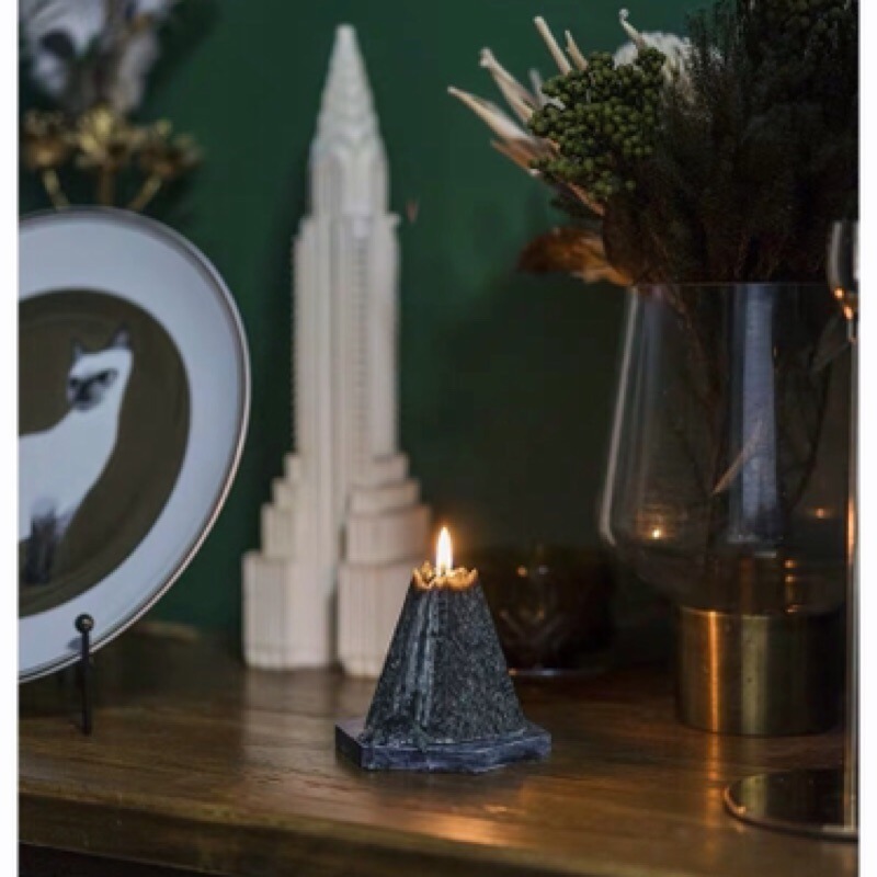 【生活市集】 幾何尖塔香氛蠟燭 造型蠟燭 香薰蠟燭 香氛擺件 蠟燭設計裝飾 禮物 佈置 創意蠟燭擴香交換禮物-細節圖5