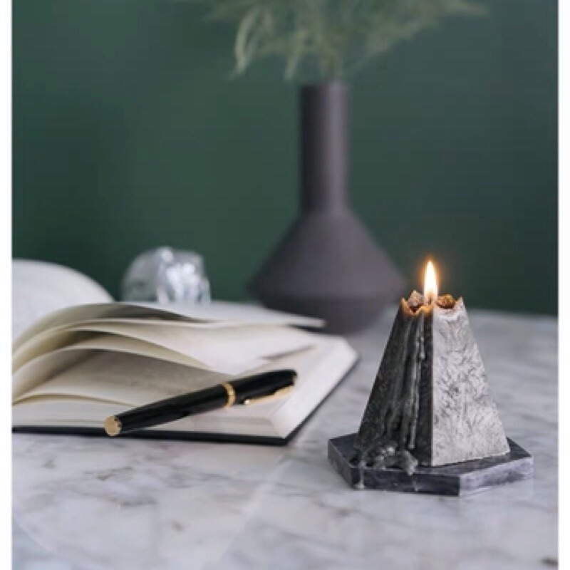 【生活市集】 幾何尖塔香氛蠟燭 造型蠟燭 香薰蠟燭 香氛擺件 蠟燭設計裝飾 禮物 佈置 創意蠟燭擴香交換禮物-細節圖6