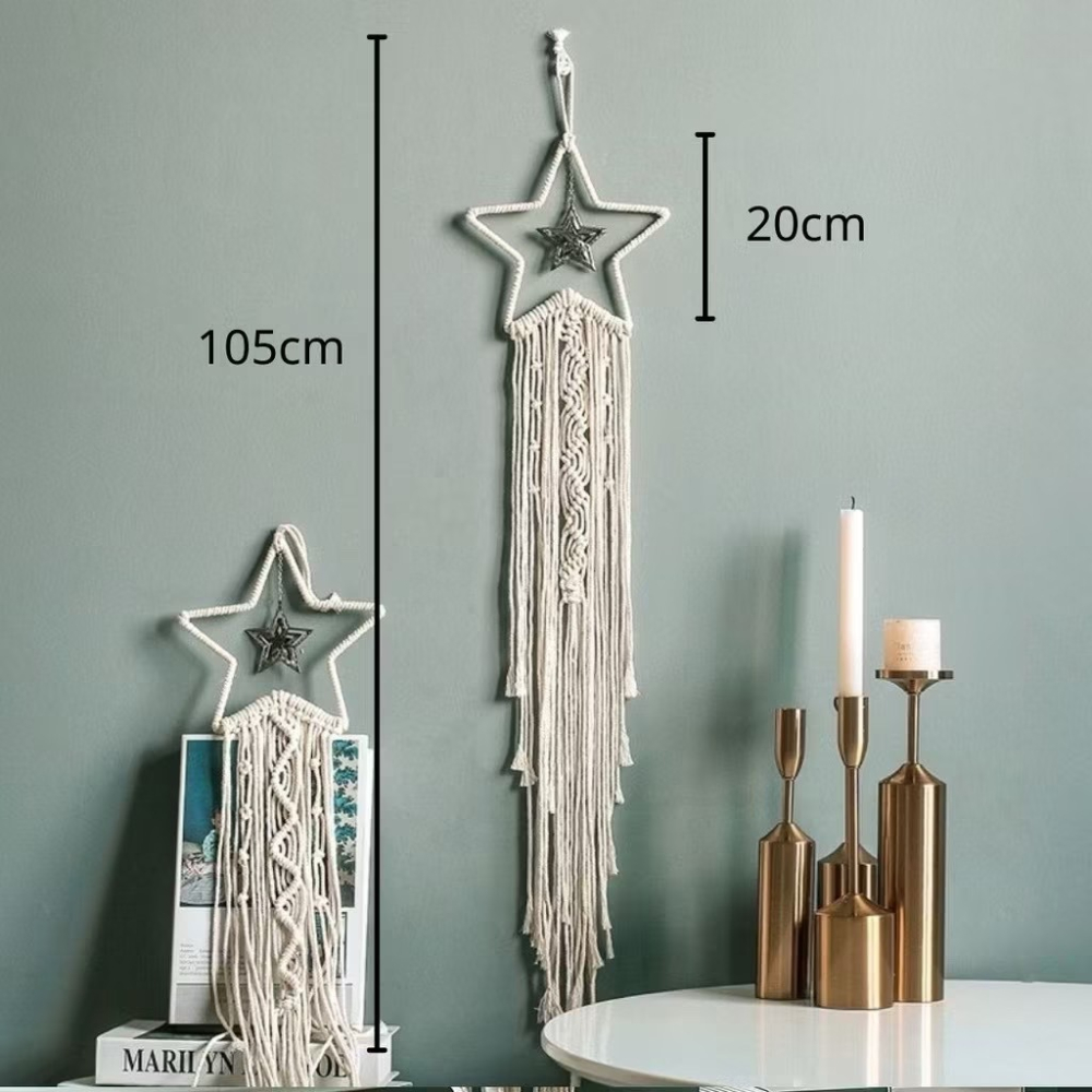 【生活市集】 波希米亞 編織掛飾 補夢網 波西米亞 牆壁掛飾 牆壁裝飾 壁掛 掛毯 編織 掛飾佈置露營交換禮物-細節圖10