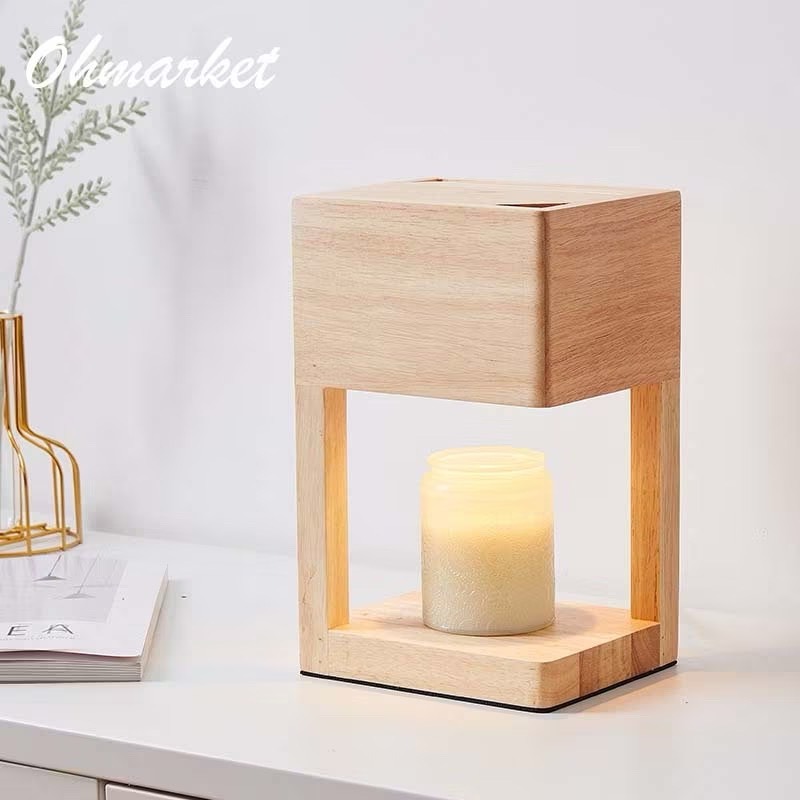 【生活市集】 定時💖送香氛蠟燭 北歐方塊實木融蠟燈 蠟燭燈 融燭燈 蠟燭暖燈香氛蠟燭燈香氛蠟燭交換禮物-細節圖11