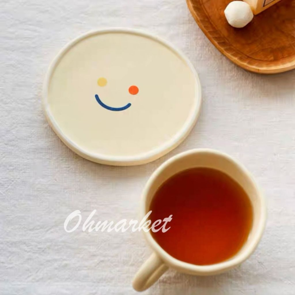 【生活市集】 韓系微笑彩虹馬克杯 杯子 馬克杯 下午茶杯 造型杯 耐熱杯 水杯 茶杯情侶對杯設計杯交換禮物-細節圖3