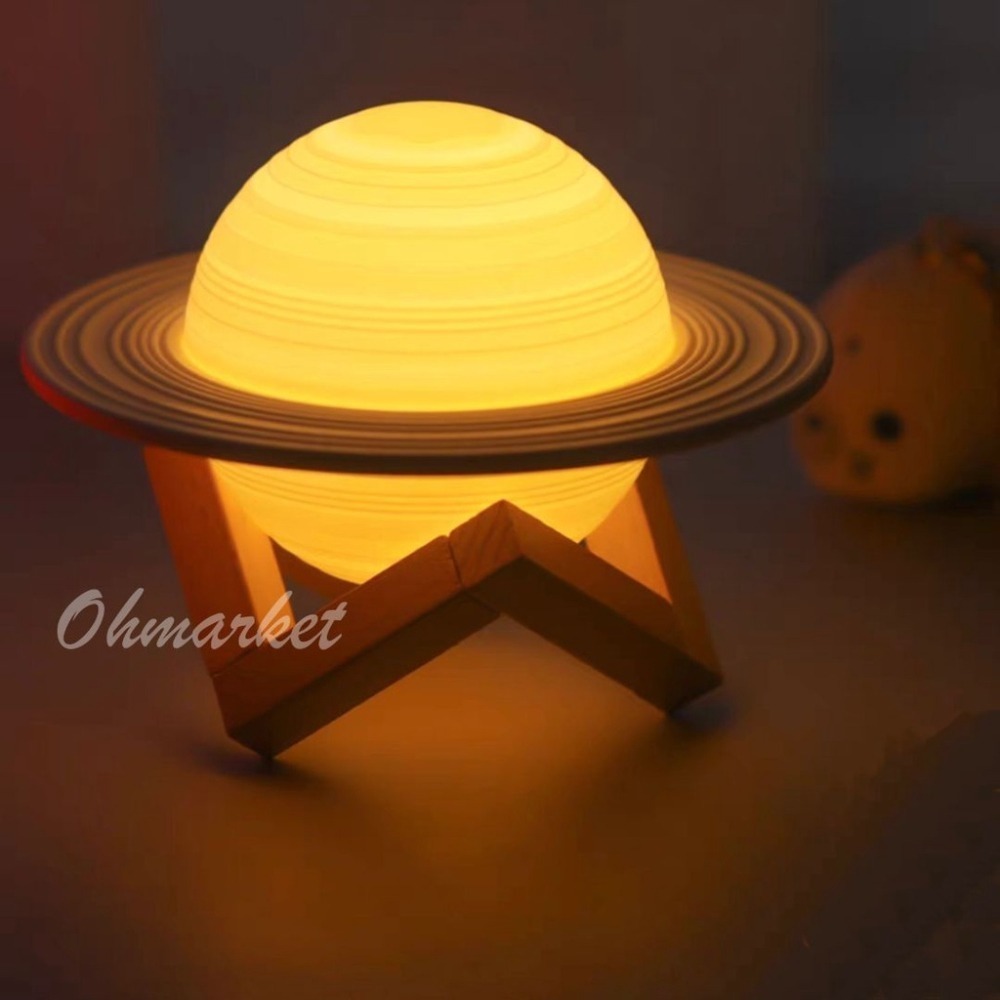 【生活市集】 星球小夜燈 土星燈 月球小夜燈 小夜燈 月球燈床頭燈情人交換禮物星球燈聖誕禮物太空人太空-細節圖4