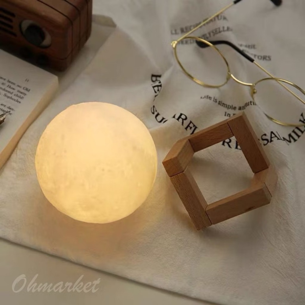 【生活市集】 星球小夜燈 土星燈 月球小夜燈 小夜燈 月球燈床頭燈情人交換禮物星球燈聖誕禮物太空人太空-規格圖9
