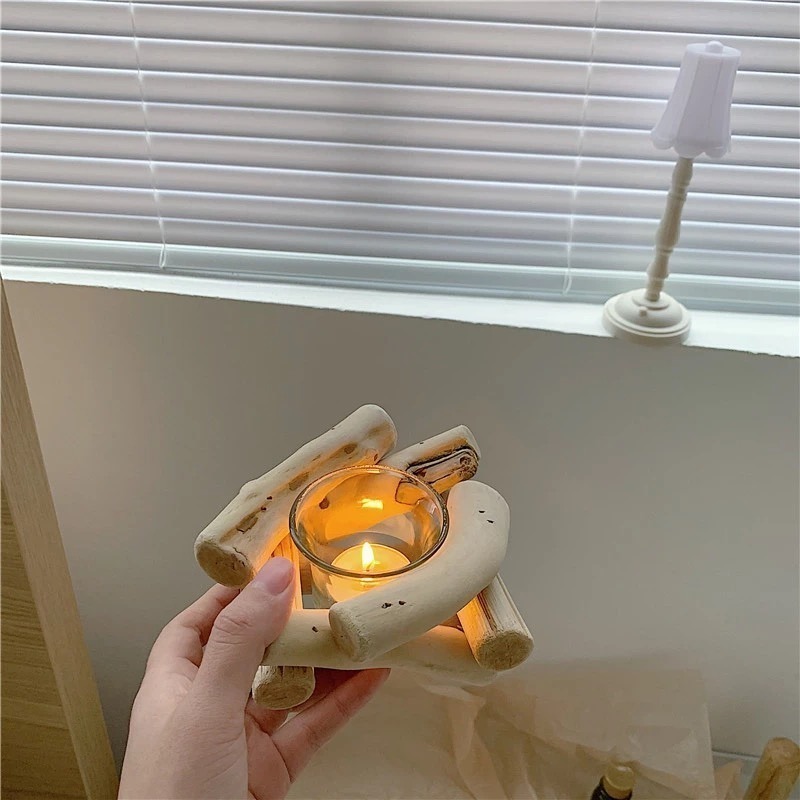 【生活市集】 漂流木燭台 燭台 蠟燭 裝飾 佈置 拍照 飄流木 蠟燭台 氣氛 浪漫-細節圖7