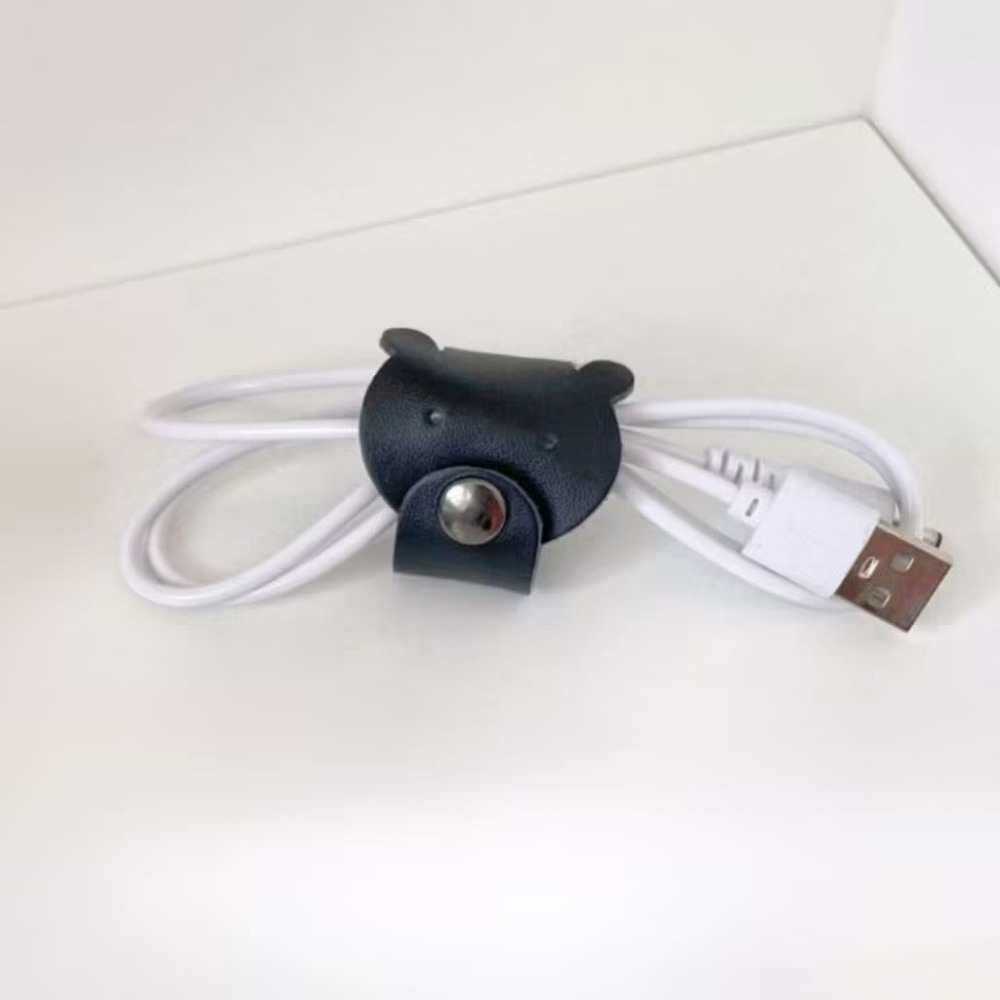 【生活市集】 皮革 小熊收納扣 束線帶 電線束帶 捆線帶 集線束帶 理線 整線束帶 理線帶 充電線收納 電線收納線-規格圖8