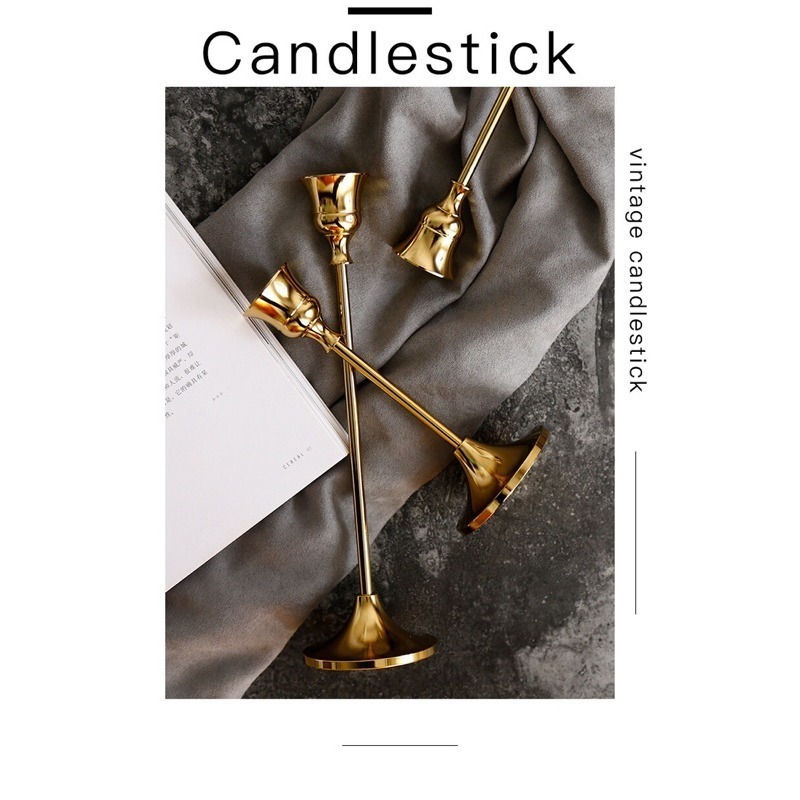 【生活市集】 北歐家居 高腳蠟燭台 黃銅蠟燭台 燭光晚餐 浪漫氣氛 派對 蠟燭 北歐 燭台派對香氛蠟燭佈-細節圖9