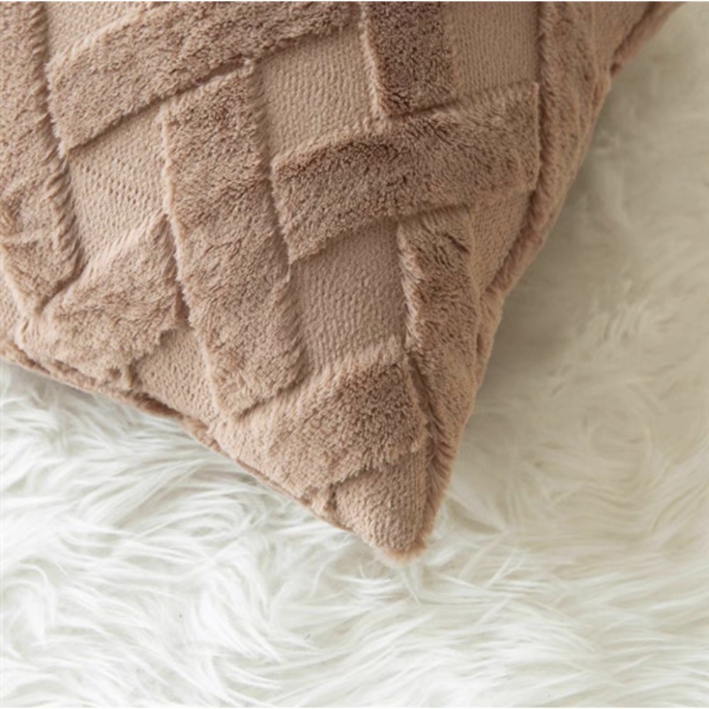 【生活市集】  北歐字花毛絨抱枕套 抱枕套 沙發抱枕客廳 造型抱枕沙發靠枕坐墊波西米亞抱枕北歐汽車靠墊沙發靠枕-細節圖6