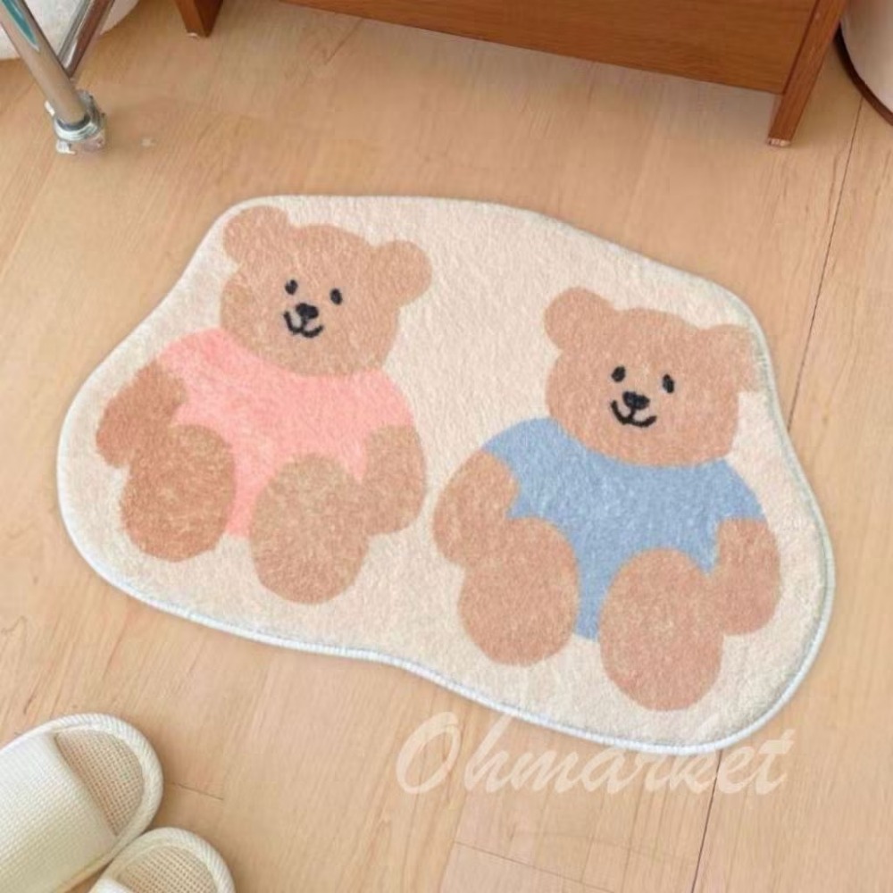 【生活市集】 北歐家居 浴室地墊 室內地墊 地毯 防滑地毯 吸水地毯 廁所地墊 腳踏墊防滑地墊絨毛地毯-規格圖9