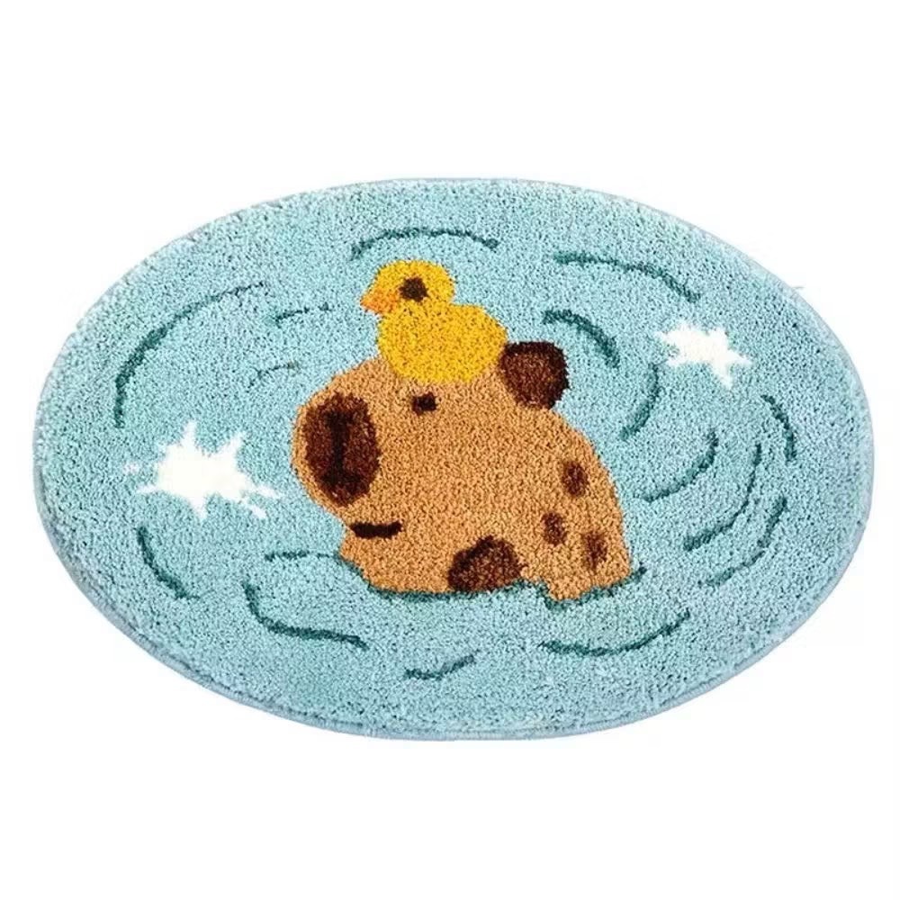 【生活市集】 北歐家居 浴室地墊 室內地墊 地毯 防滑地毯 吸水地毯 廁所地墊 腳踏墊防滑地墊絨毛地毯-規格圖9