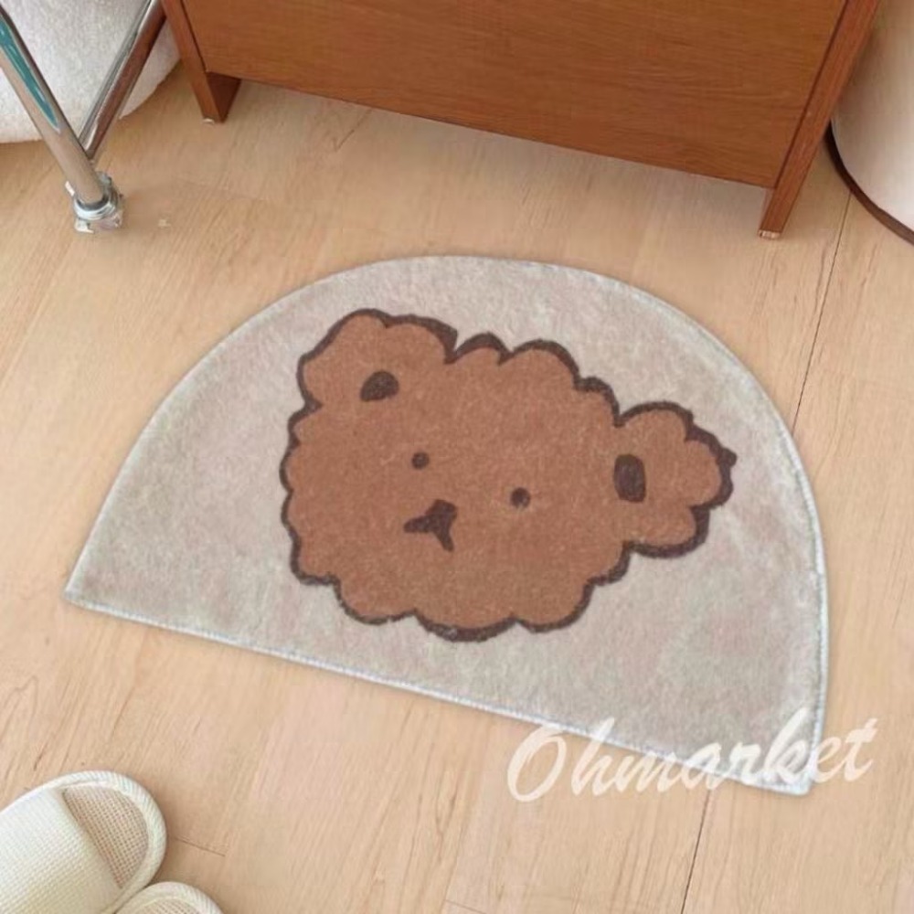 【生活市集】 北歐家居 浴室地墊 室內地墊 地毯 防滑地毯 吸水地毯 廁所地墊 腳踏墊防滑地墊絨毛地毯-規格圖9