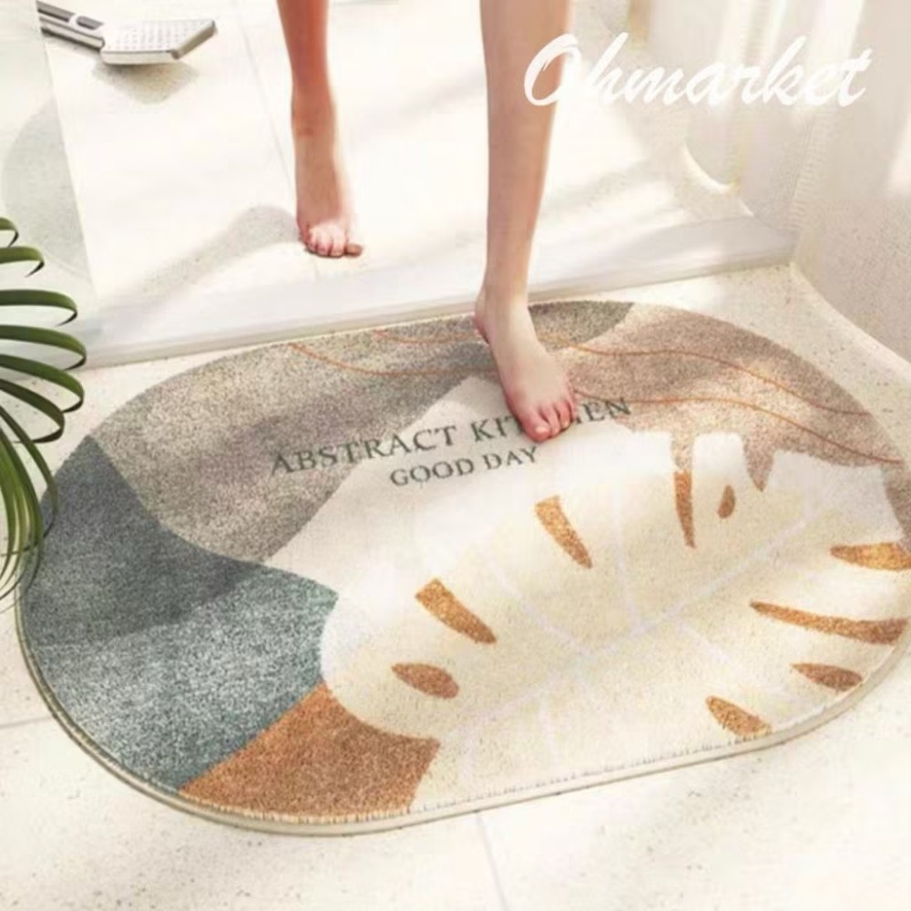 【生活市集】 北歐家居 浴室地墊 室內地墊 地毯 防滑地毯 吸水地毯 廁所地墊 腳踏墊防滑地墊絨毛地毯-規格圖9