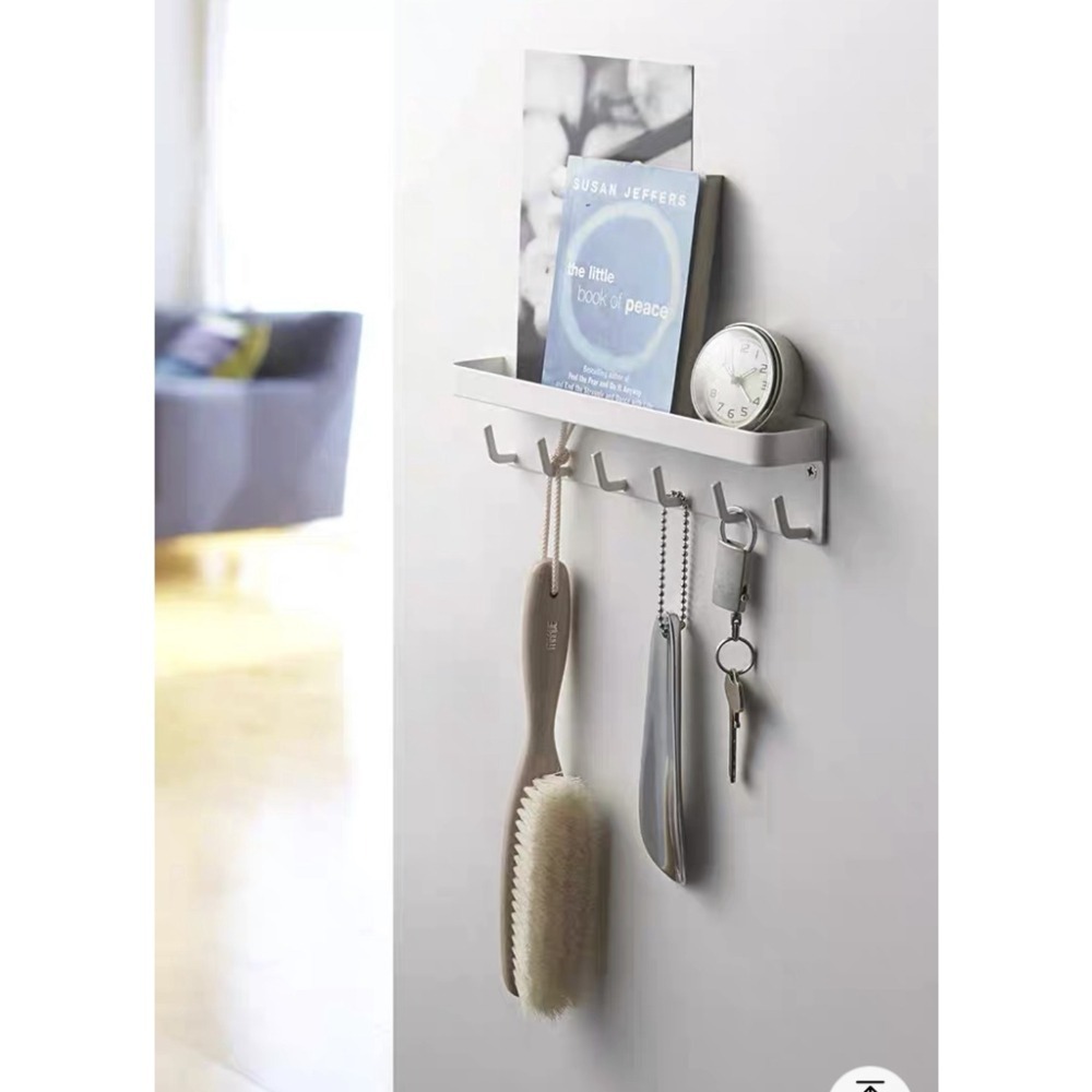 【生活市集】玄關小物收納掛勾 廚具掛鉤 玄關收納 磁吸鉤 吸鐵掛勾 磁性掛勾 磁鐵掛勾 掛勾 收納掛架免釘掛-細節圖7