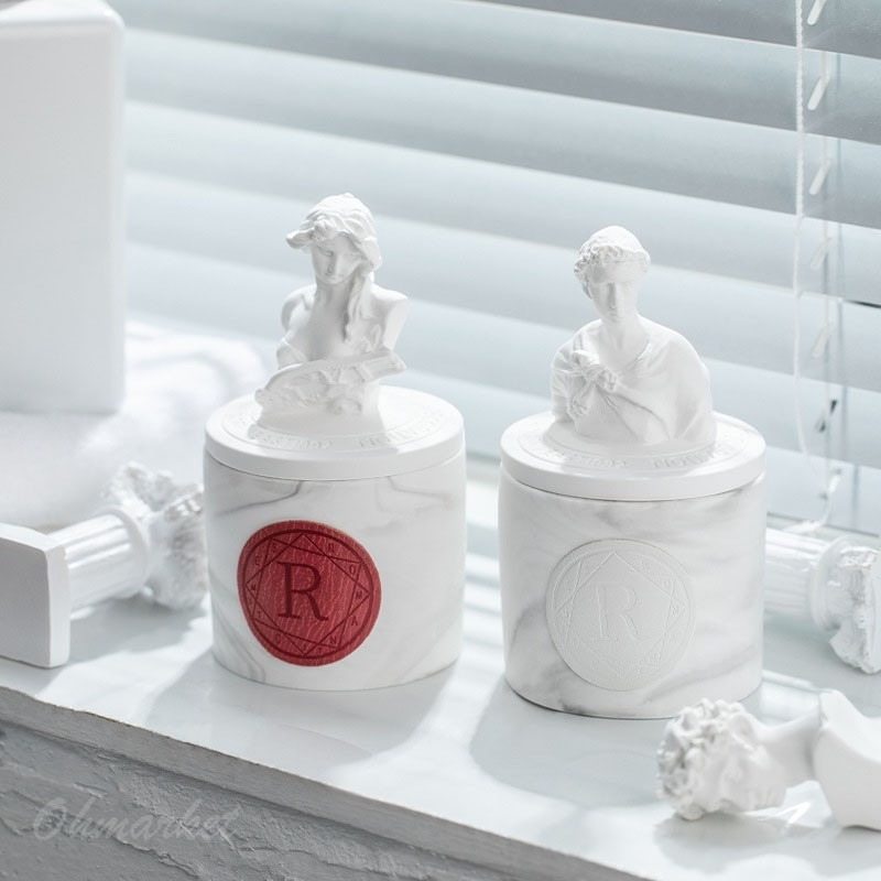 【生活市集】 香氛美學 北歐神話雕像 椰子蠟 香氛蠟燭 天然精油 香氛蠟燭 香薰蠟燭 大豆蠟擴香交換禮物聖誕節-細節圖2