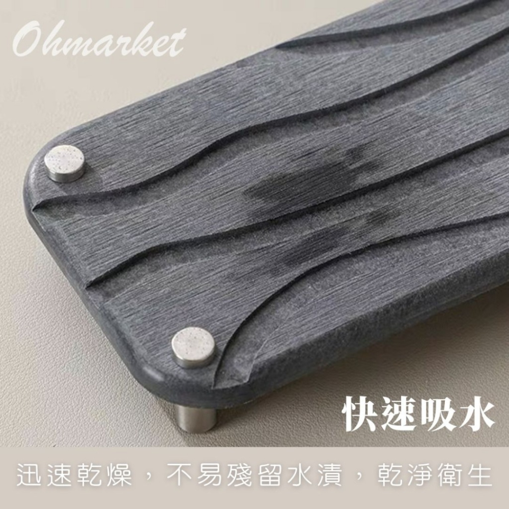 【生活市集】 簡約三色 大尺寸硅藻土杯墊 硅藻土洗漱墊 硅藻土皂墊 杯墊 吸水 瑰藻土 硅藻 浴室 珪藻土除濕-細節圖6