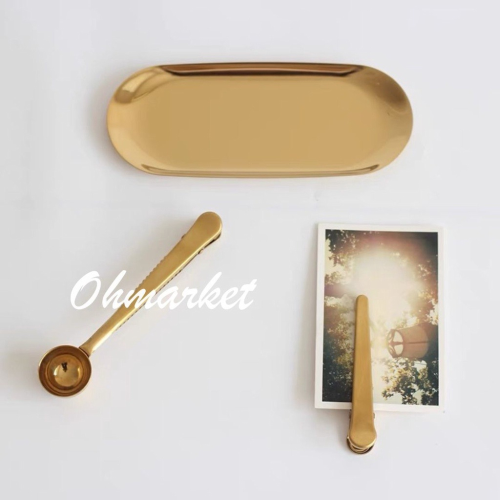 【生活市集】 不鏽鋼橢圓盤 首飾收納盤 收納托盤 香氛蠟燭工具盤 香薰蠟燭工具 收納盤首飾盤小托盤首飾置物托盤-細節圖3