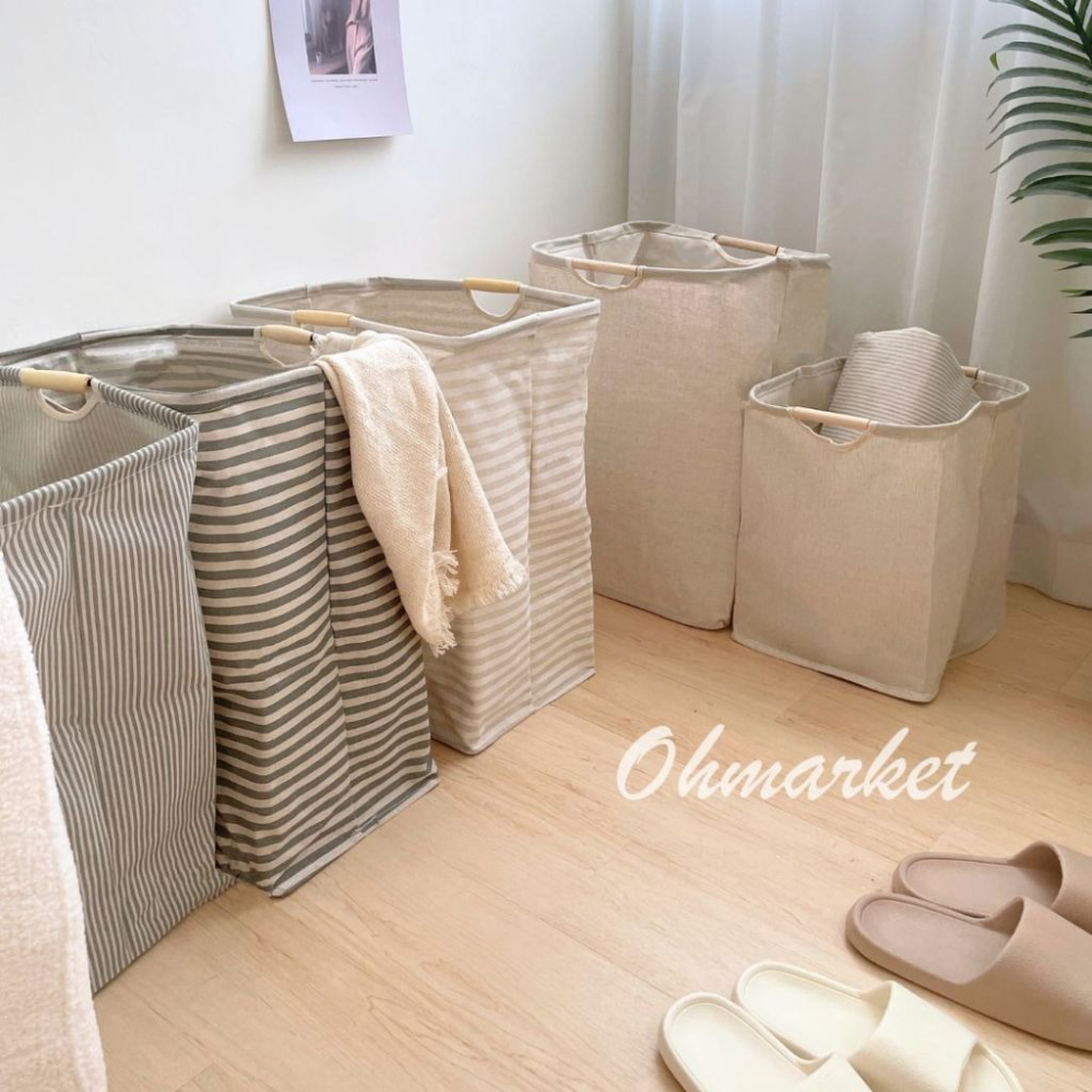 【生活市集】 日系折疊髒衣籃 收納籃 髒衣籃 無印風收納籃 洗衣籃 玩具收納籃 居家收納布面收納籃置物籃-細節圖2