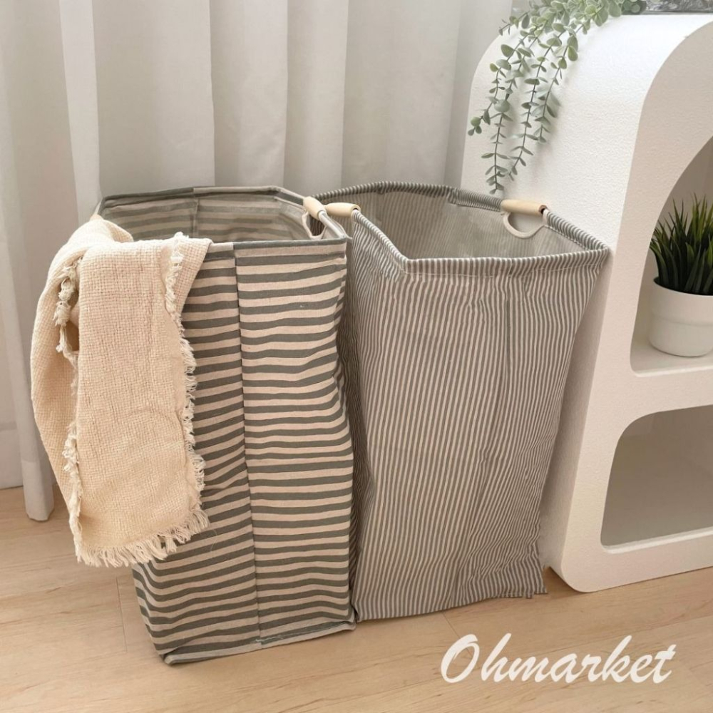 【生活市集】 日系折疊髒衣籃 收納籃 髒衣籃 無印風收納籃 洗衣籃 玩具收納籃 居家收納布面收納籃置物籃-細節圖4