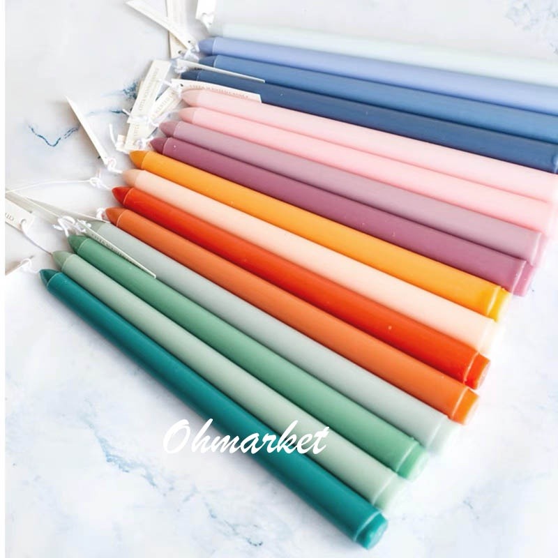 【生活市集】 莫蘭迪漸層 香薰蠟燭 長蠟 大豆蠟 漸層蠟燭 香氛 香薰 蠟燭 北歐蠟燭台香氛蠟燭大豆蠟-細節圖3