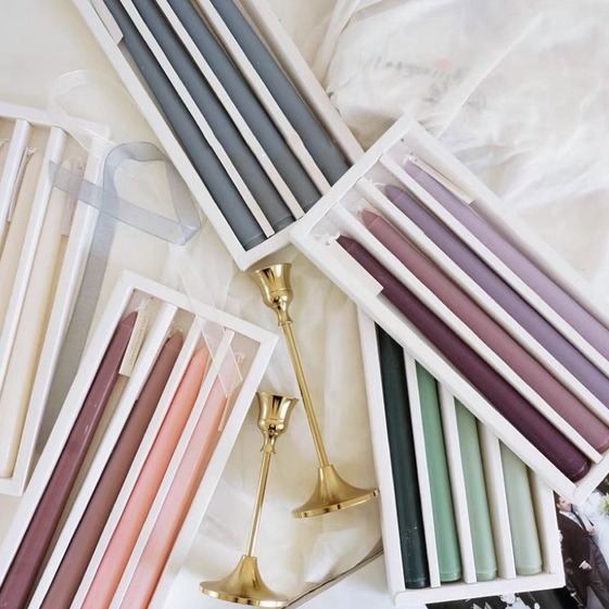 【生活市集】 莫蘭迪漸層 香薰蠟燭 長蠟 大豆蠟 漸層蠟燭 香氛 香薰 蠟燭 北歐蠟燭台香氛蠟燭大豆蠟-細節圖5