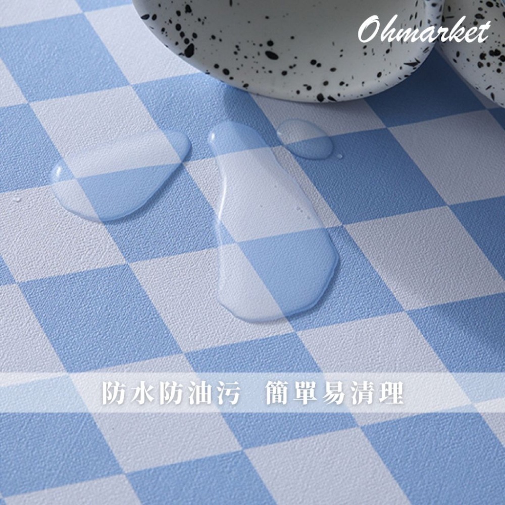 【生活市集】 奶茶色餐桌墊 奶油格桌布 格子餐桌墊韓風背景布小清新可愛桌布野餐墊奶茶色餐桌墊毛絨布野餐墊桌布-細節圖7