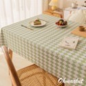 【生活市集】 奶茶色餐桌墊 奶油格桌布 格子餐桌墊韓風背景布小清新可愛桌布野餐墊奶茶色餐桌墊毛絨布野餐墊桌布-規格圖11