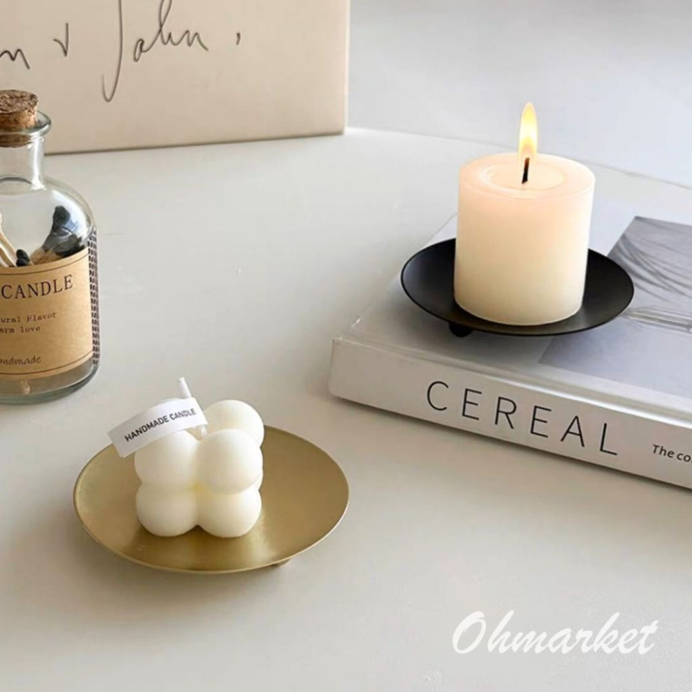 【生活市集】 三腳小燭台 蠟燭台 蠟燭 香氛蠟燭 香薰蠟燭 蠟燭座 蠟燭墊-細節圖4