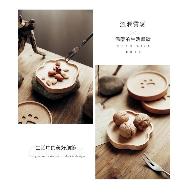 【生活市集】 貓掌隔熱杯墊 原木杯墊 熊掌杯墊 隔熱墊防水杯墊 馬克杯杯墊木頭杯墊原木杯墊造型杯墊-細節圖5