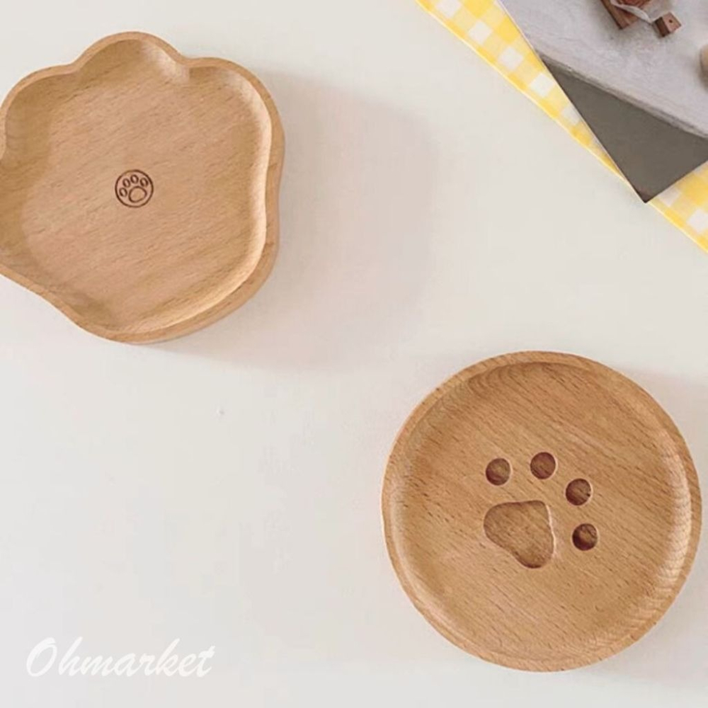 【生活市集】 貓掌隔熱杯墊 原木杯墊 熊掌杯墊 隔熱墊防水杯墊 馬克杯杯墊木頭杯墊原木杯墊造型杯墊-細節圖8
