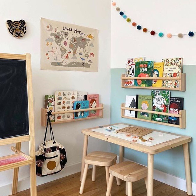 【生活市集】附掛鉤 棉麻世界地圖掛布 彩色世界地圖 掛飾 掛毯 兒童房裝飾可愛佈置背景布牆壁裝飾掛飾桌布露營-細節圖6