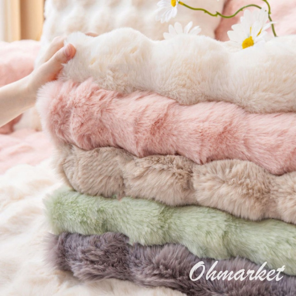 【生活市集】 兔毛絨毛抱枕套 可拆洗抱枕 抱枕套 坐墊沙發抱枕造型抱枕北歐抱枕兩用沙發靠墊枕頭套-細節圖4