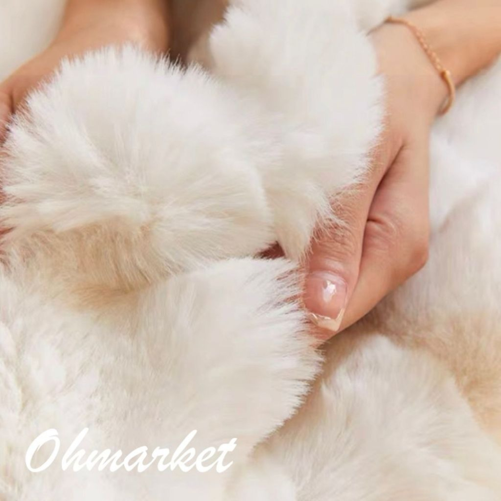 【生活市集】 兔毛絨毛抱枕套 可拆洗抱枕 抱枕套 坐墊沙發抱枕造型抱枕北歐抱枕兩用沙發靠墊枕頭套-細節圖7