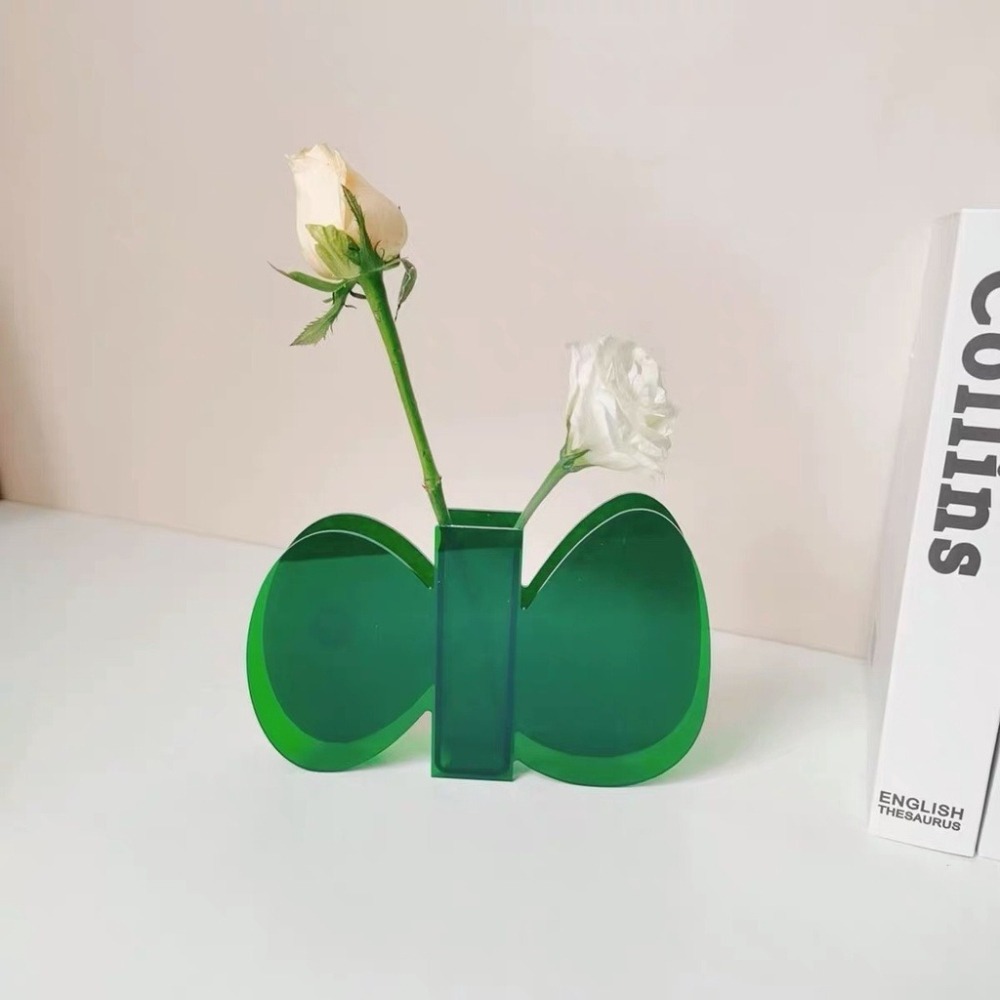 【生活市集】 ins小花花瓶 壓克力花瓶 收納罐 筆筒 花器 筆筒收納罐造型花瓶桌面收納房間佈置拍照壓克力花-細節圖9