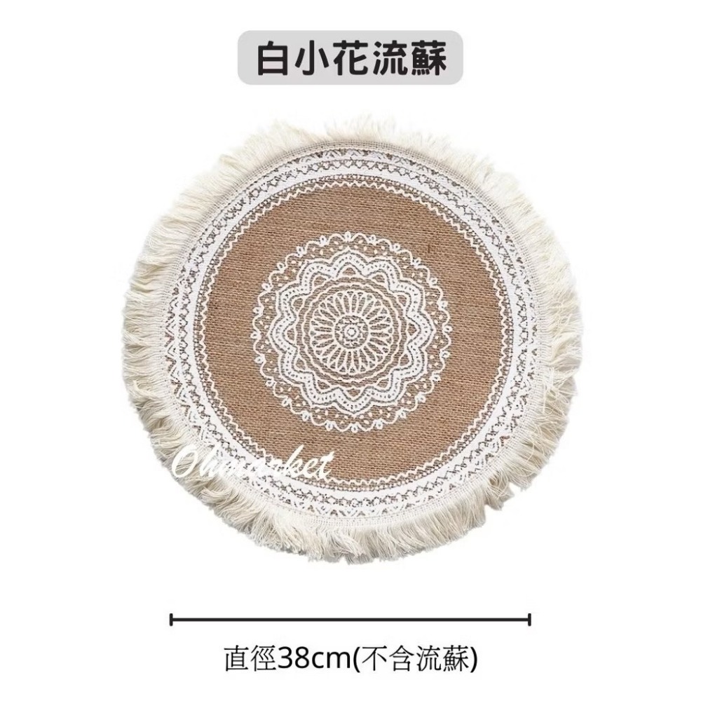 【生活市集】北歐黃麻餐墊 裝飾桌墊 波西米亞 民族風桌布餐墊背景拍照編織麻布墊拍美食道具甜點蛋糕墊桌墊-規格圖8