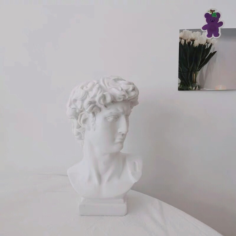 【生活市集】 北歐ins大衛花瓶 刷具 文具 大衛筆筒 大衛花瓶 筆筒 化妝刷罐化妝台桌面收納網紅拍照拍照道具-細節圖8