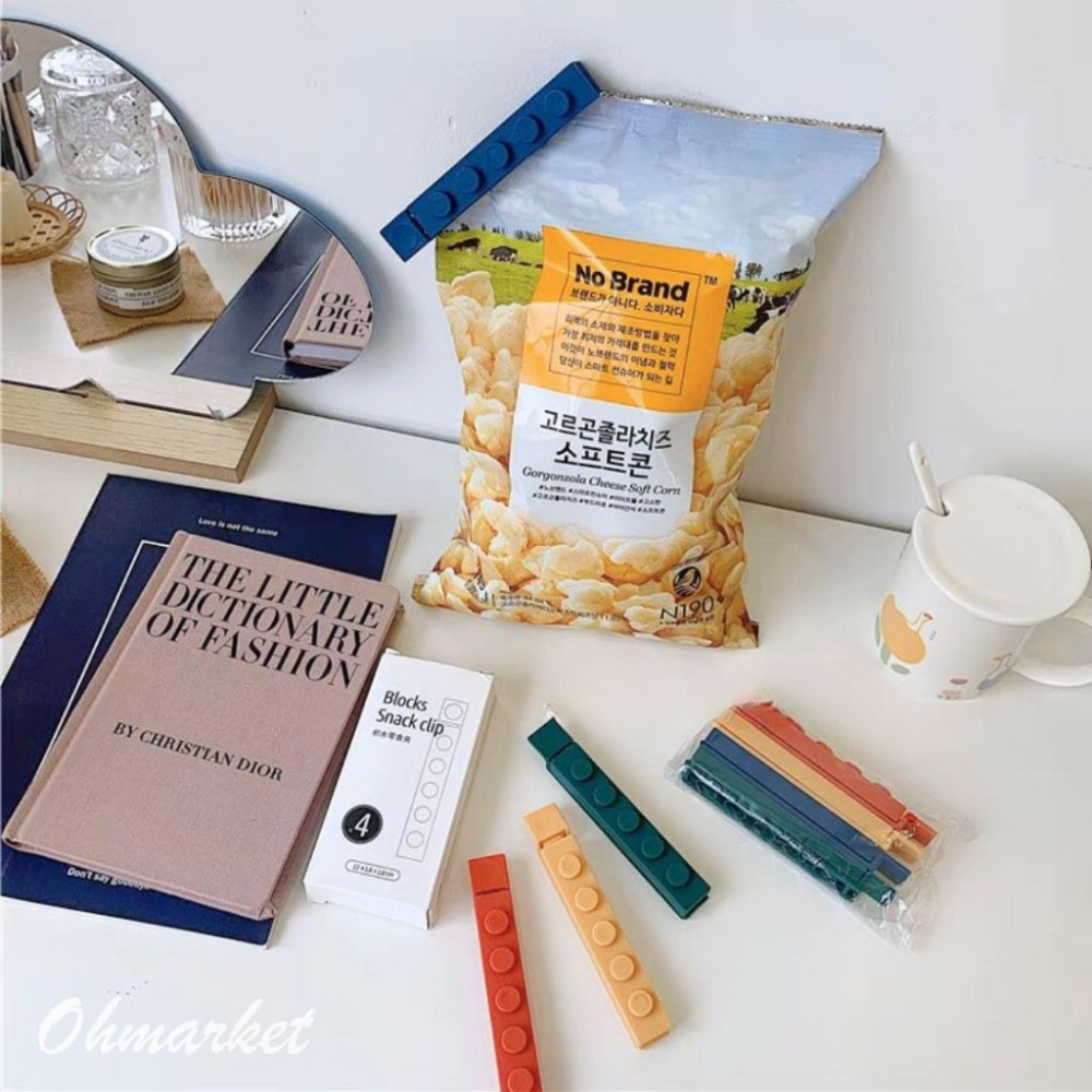 【生活市集】 樂高封口夾 積木 廚房收納 密封 封口夾 零食收納 密封夾 收納 樂高 封口 保鮮 設計-細節圖2