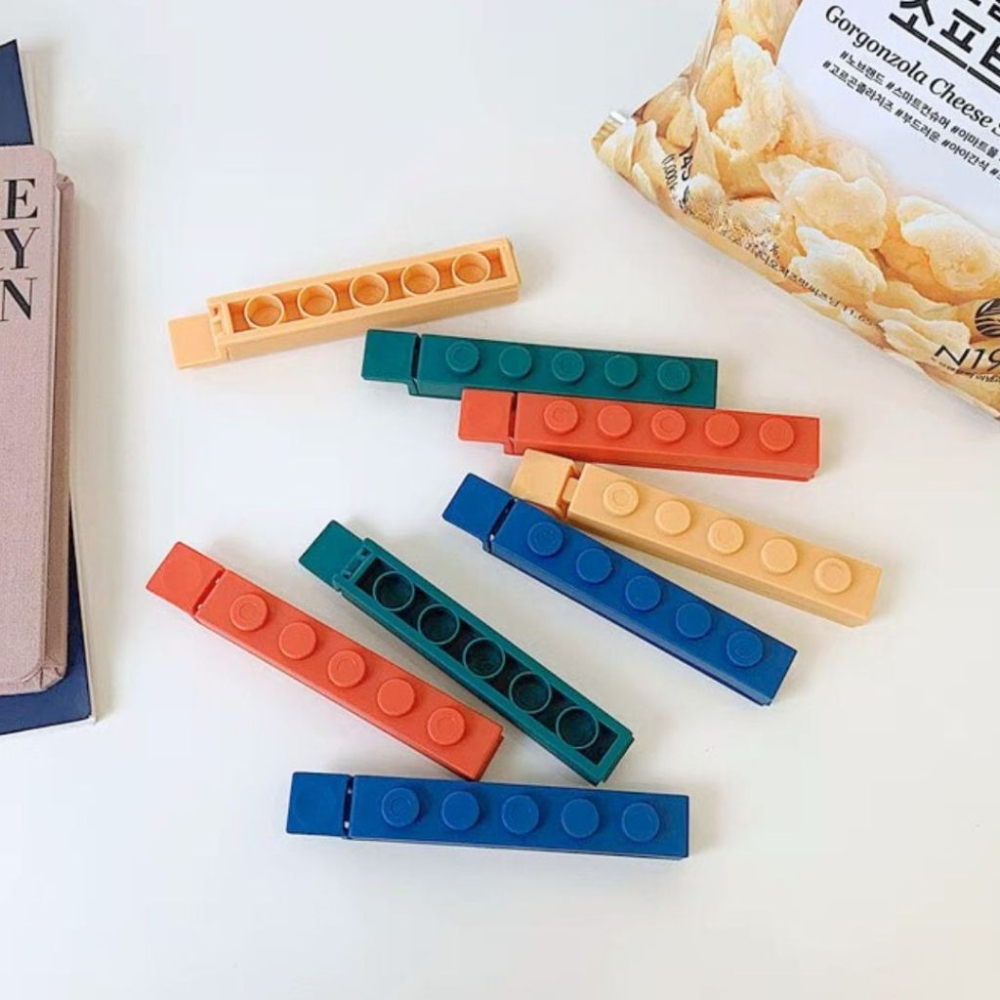 【生活市集】 樂高封口夾 積木 廚房收納 密封 封口夾 零食收納 密封夾 收納 樂高 封口 保鮮 設計-細節圖3