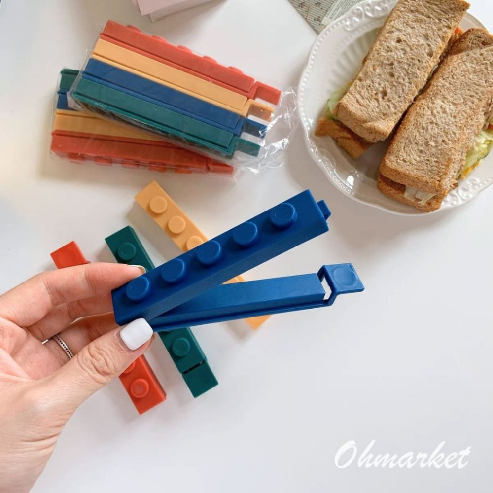 【生活市集】 樂高封口夾 積木 廚房收納 密封 封口夾 零食收納 密封夾 收納 樂高 封口 保鮮 設計-細節圖9