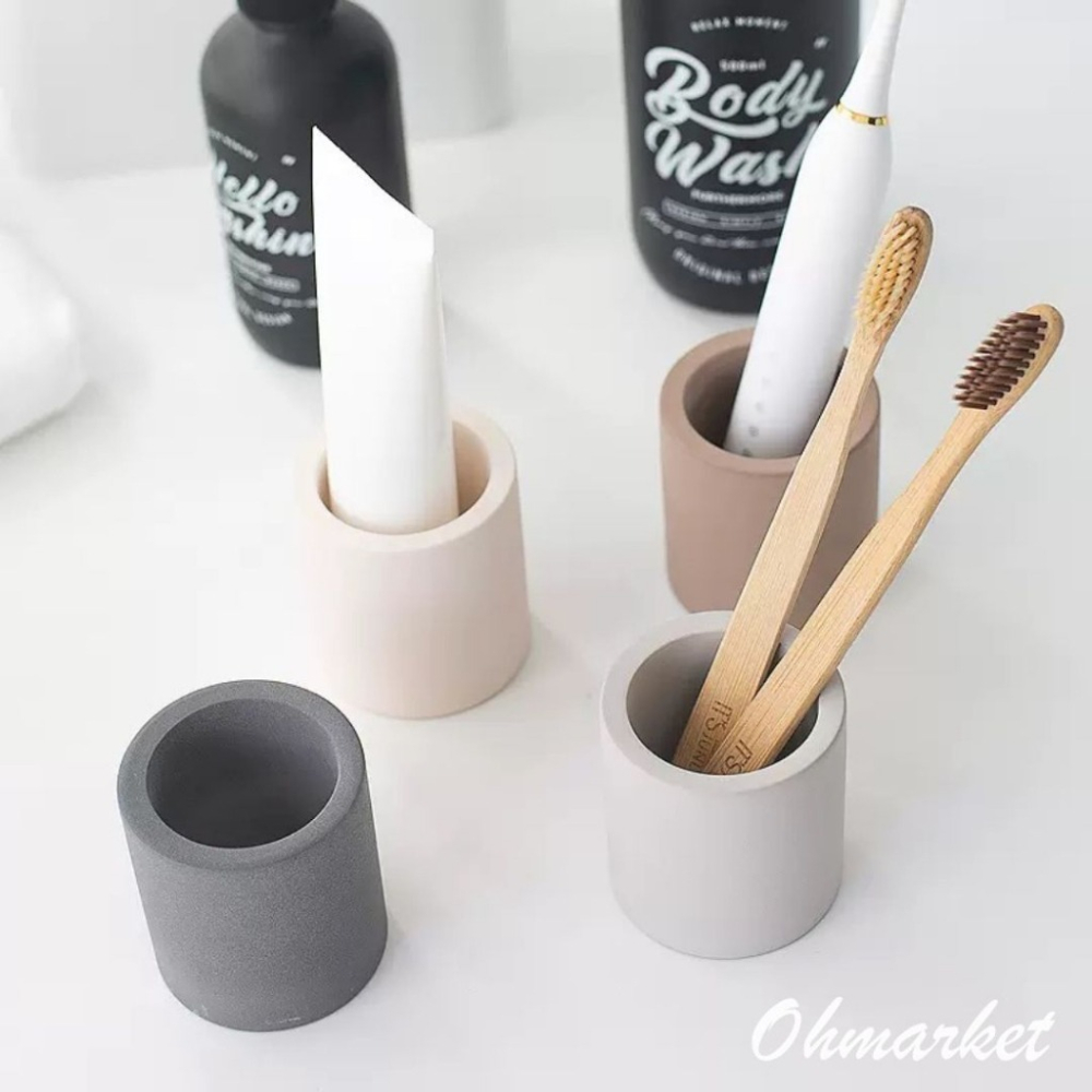 【生活市集】珪藻土牙刷架 硅藻土牙刷架 矽藻土珪藻土電動牙刷架矽藻土牙刷架牙刷座珪藻土牙刷架牙膏除濕盥-細節圖2