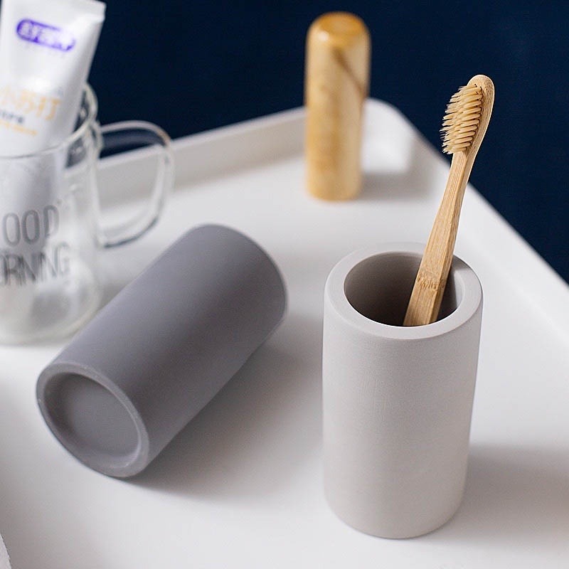 【生活市集】珪藻土牙刷架 硅藻土牙刷架 矽藻土珪藻土電動牙刷架矽藻土牙刷架牙刷座珪藻土牙刷架牙膏除濕盥-細節圖3