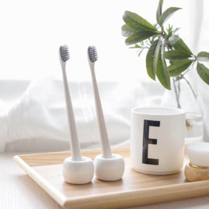 【生活市集】珪藻土牙刷架 硅藻土牙刷架 矽藻土珪藻土電動牙刷架矽藻土牙刷架牙刷座珪藻土牙刷架牙膏除濕盥-細節圖8